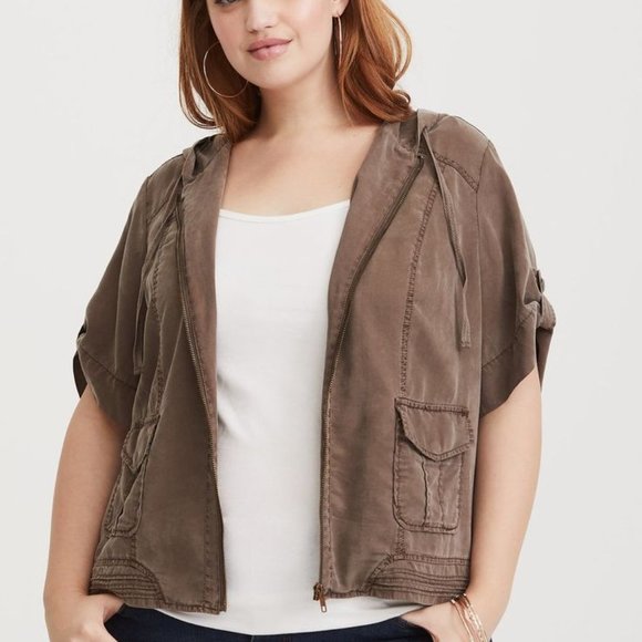 Torrid Cargo Utility Jacket Size 2X - Picture 1 of 9